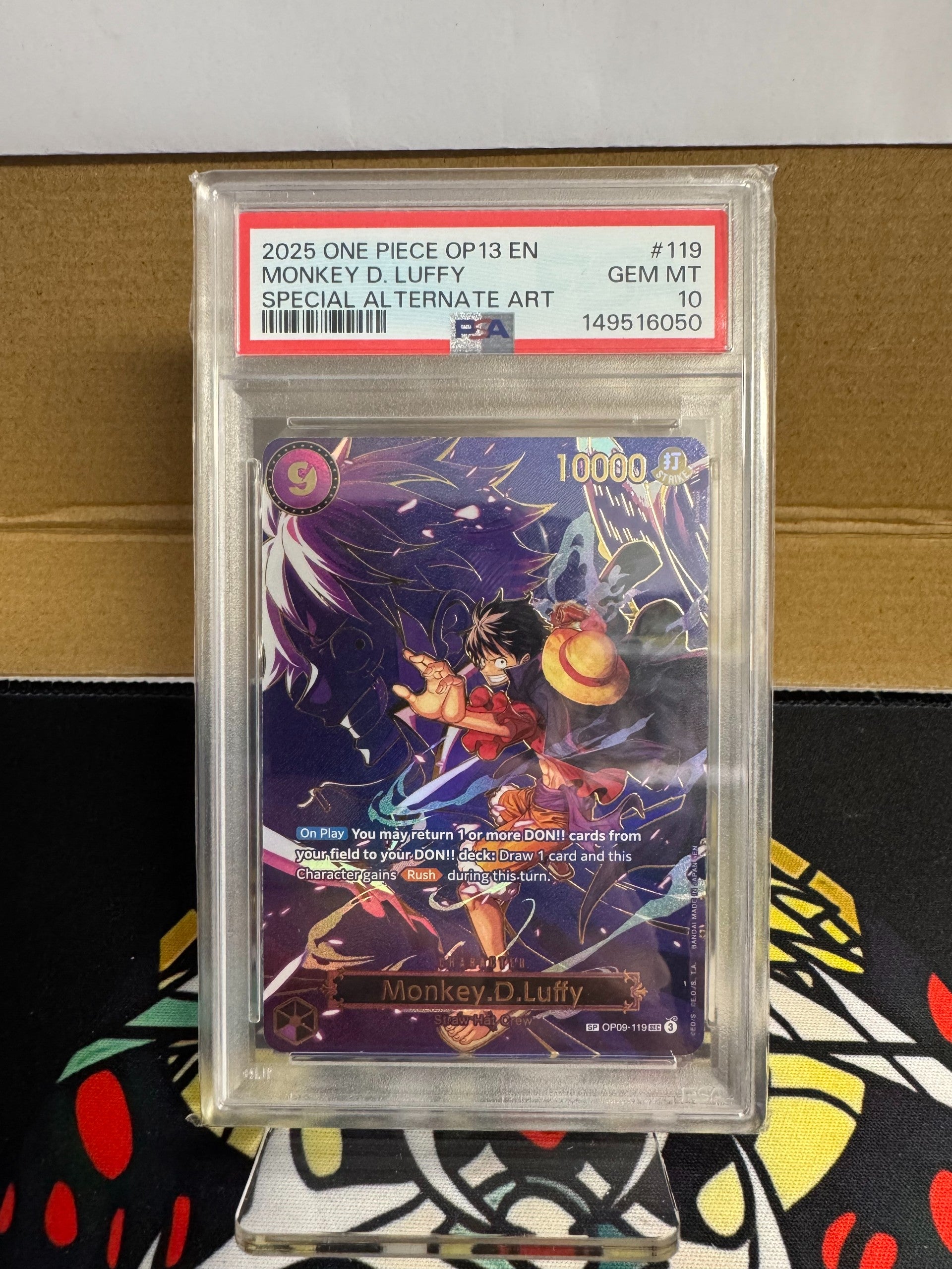 2025 One Piece - OP-13 - Monkey D. Luffy OP09 #119 PSA 10