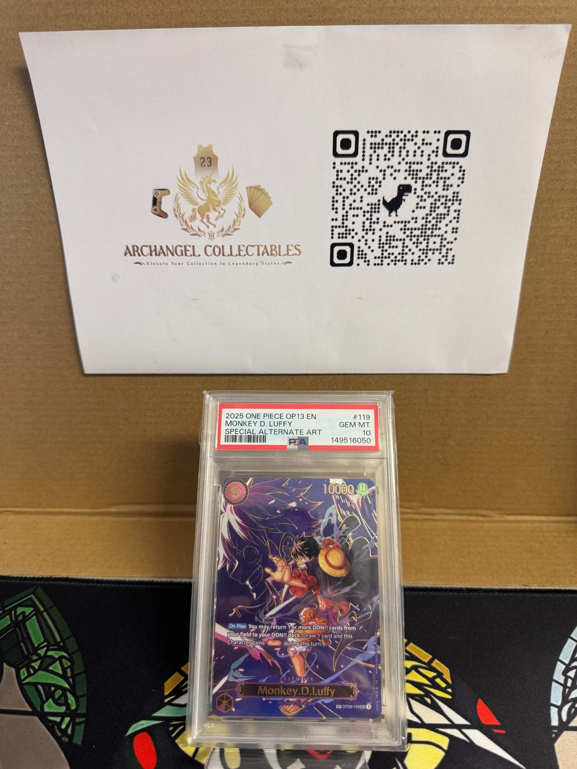 2025 One Piece - OP-13 - Monkey D. Luffy OP09 #119 PSA 10